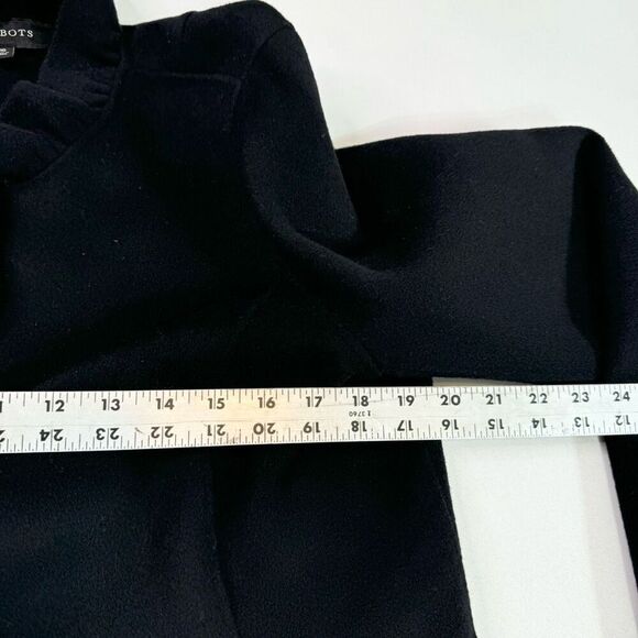 Talbots Jacket Womens 10 Black wool Button Down Blazer comfort  coat - Picture 7 of 9